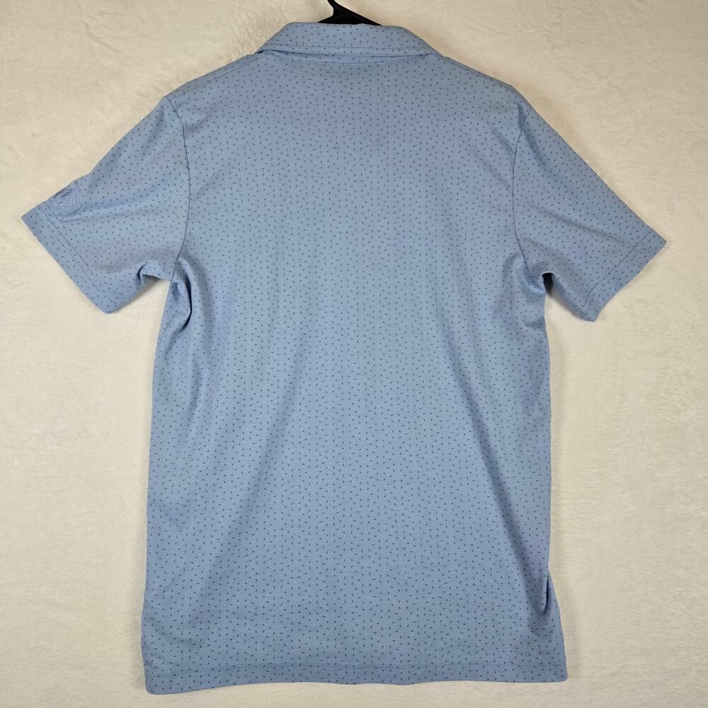 Travis Mathew Polo Mens Medium Blue Shirt Golf Office Polo Shirt 0841 - Picture 2 of 11